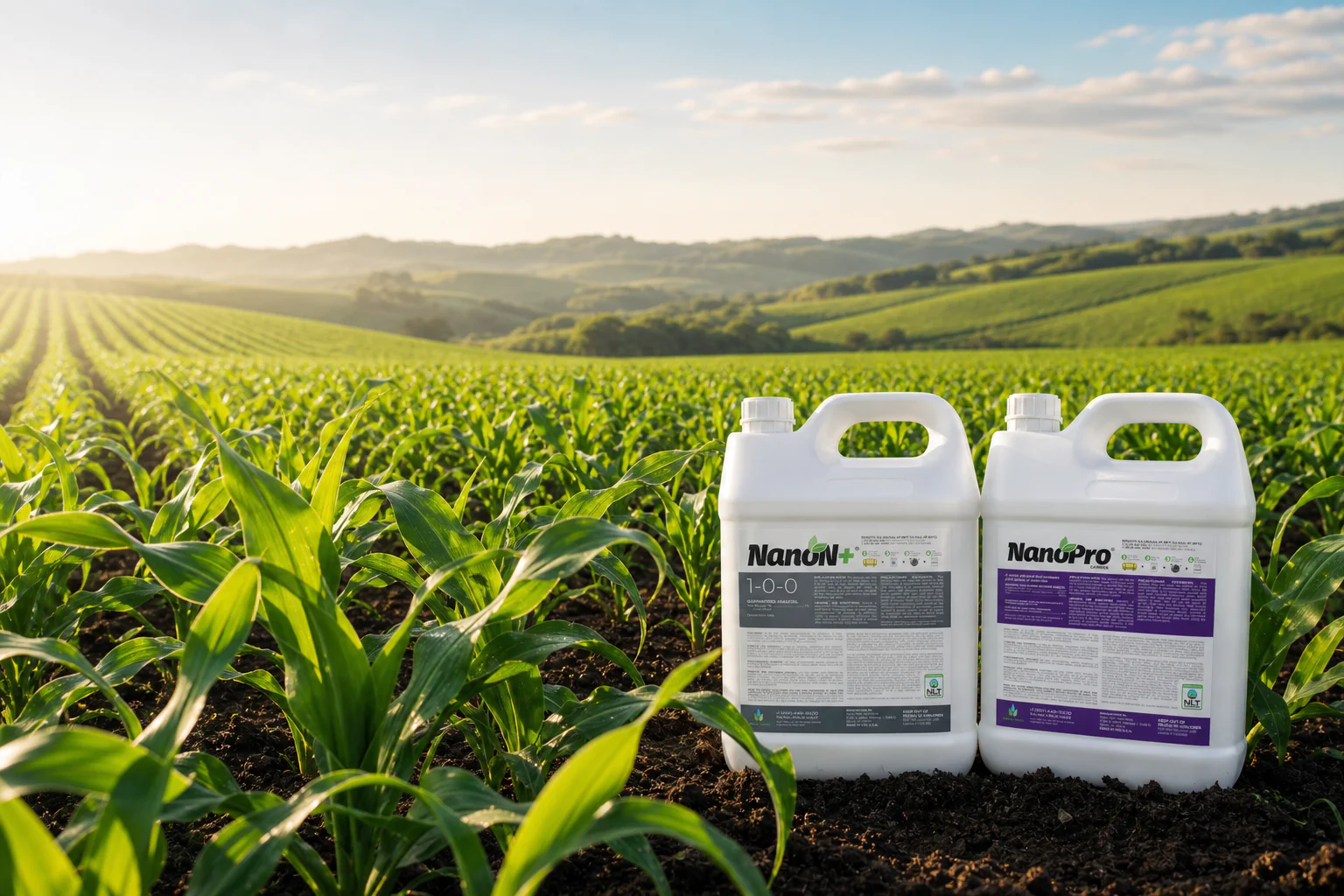 Produtos NanoN+ e NanoPro integrados a uma lavoura de milho saudável